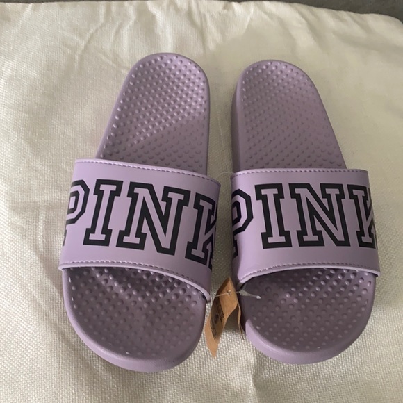 PINK Victoria's Secret Shoes Victoria Secret Pink Slides